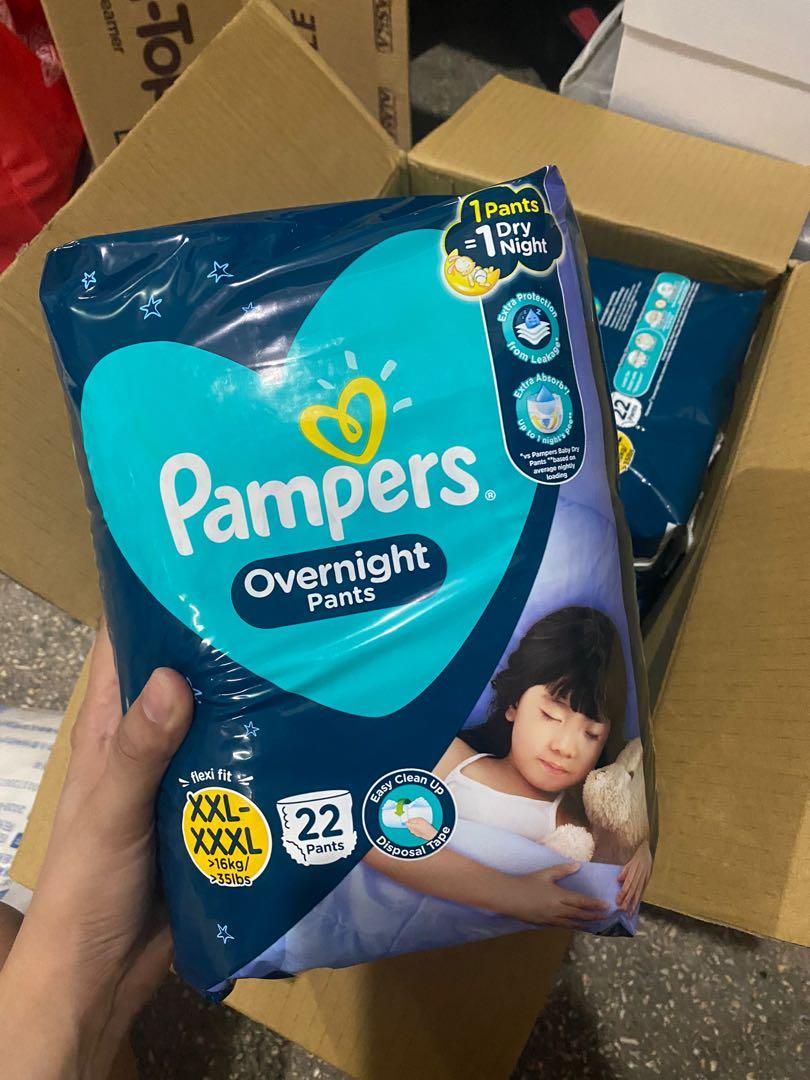 PAMPERS OVERNIGHT DIAPER PANTS, Babies & Kids, Bathing & Changing