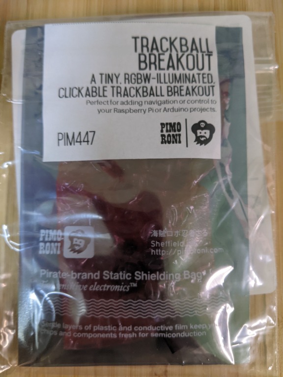 Pimoroni Trackball Breakout Kit PIM447 RGBWilluminated & clickable