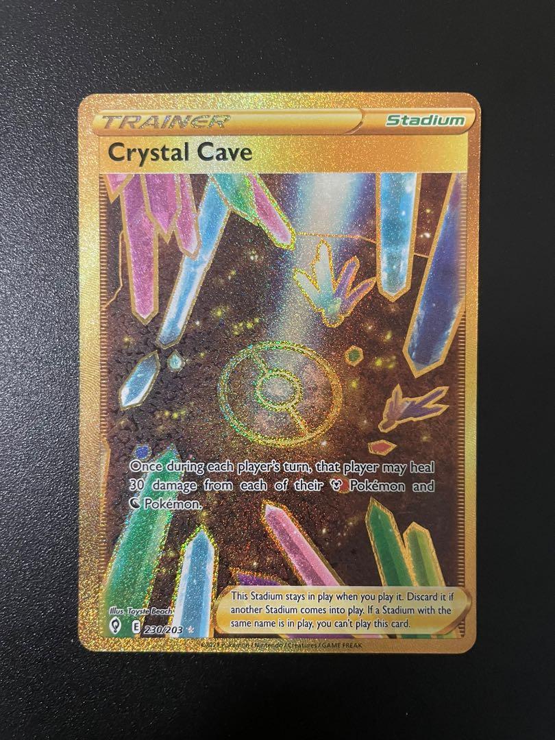 Pokemon TCG Crystal Cave - 230/203 - Secret Rare Sword & Shield: Evolving  Skies Pokemon card, Hobbies & Toys, Toys & Games on Carousell