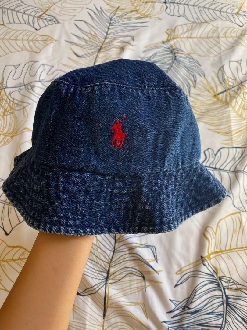 polo denim bucket hat