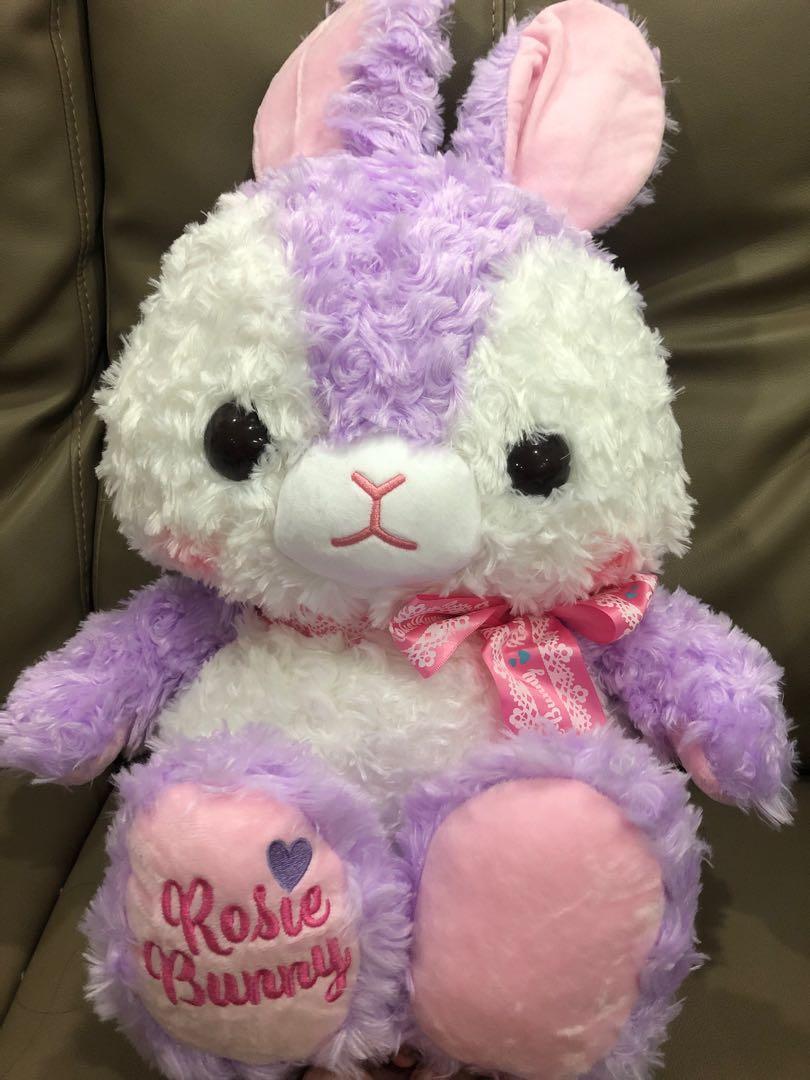 purple rabbit soft toy