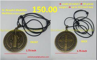 St. Benedict Medallion Necklace for 150-pesos