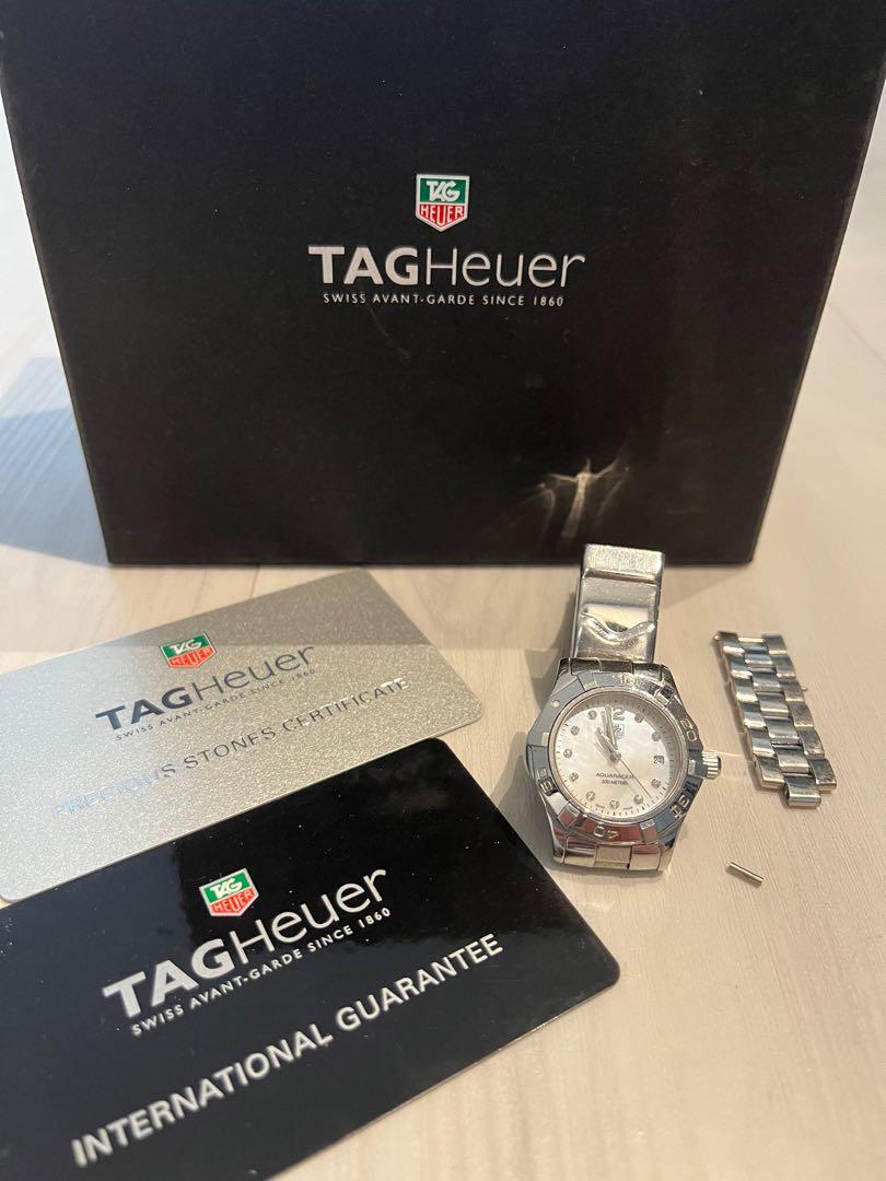 TAG Heuer AQUARACER WAF1415.BA0813 DIAMOND QUARTZ MOTHER OF PEARL WATCH