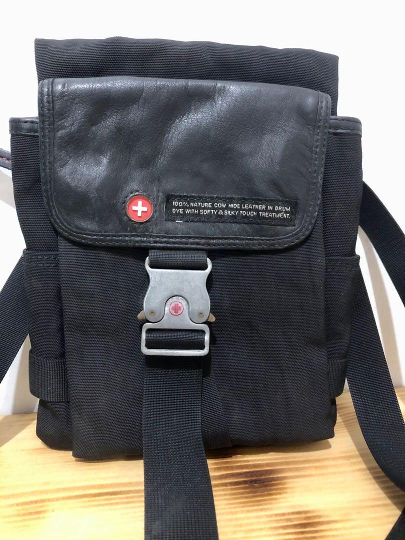 TOUGH black crossbody sling bag, Men's Fashion, Bags, Sling Bags on