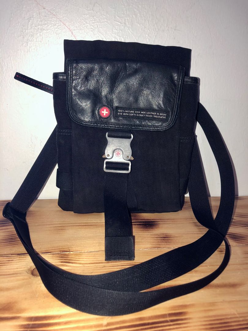 TOUGH black crossbody sling bag, Men's Fashion, Bags, Sling Bags on