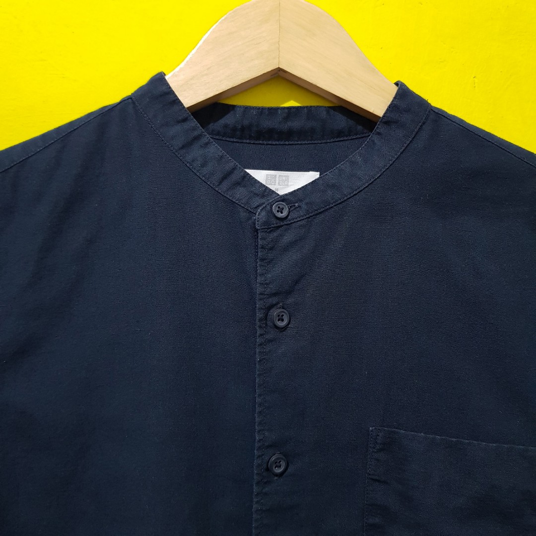 UNIQLO shanghai/mandarin/stand collar shirt (KEMEJA)