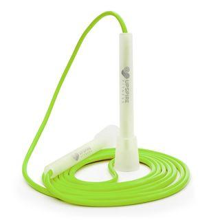 UPSPIRE PVC Green Non-Slip Jump Rope for Exercise with Transparent Frosted Handle