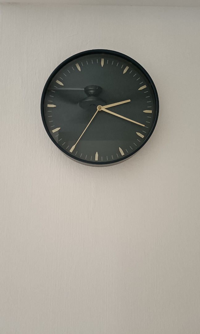 KUTTERSMYCKE wall clock, black, 18 - IKEA