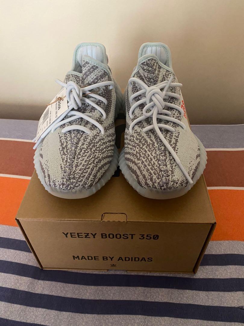 yeezy laces blue tint