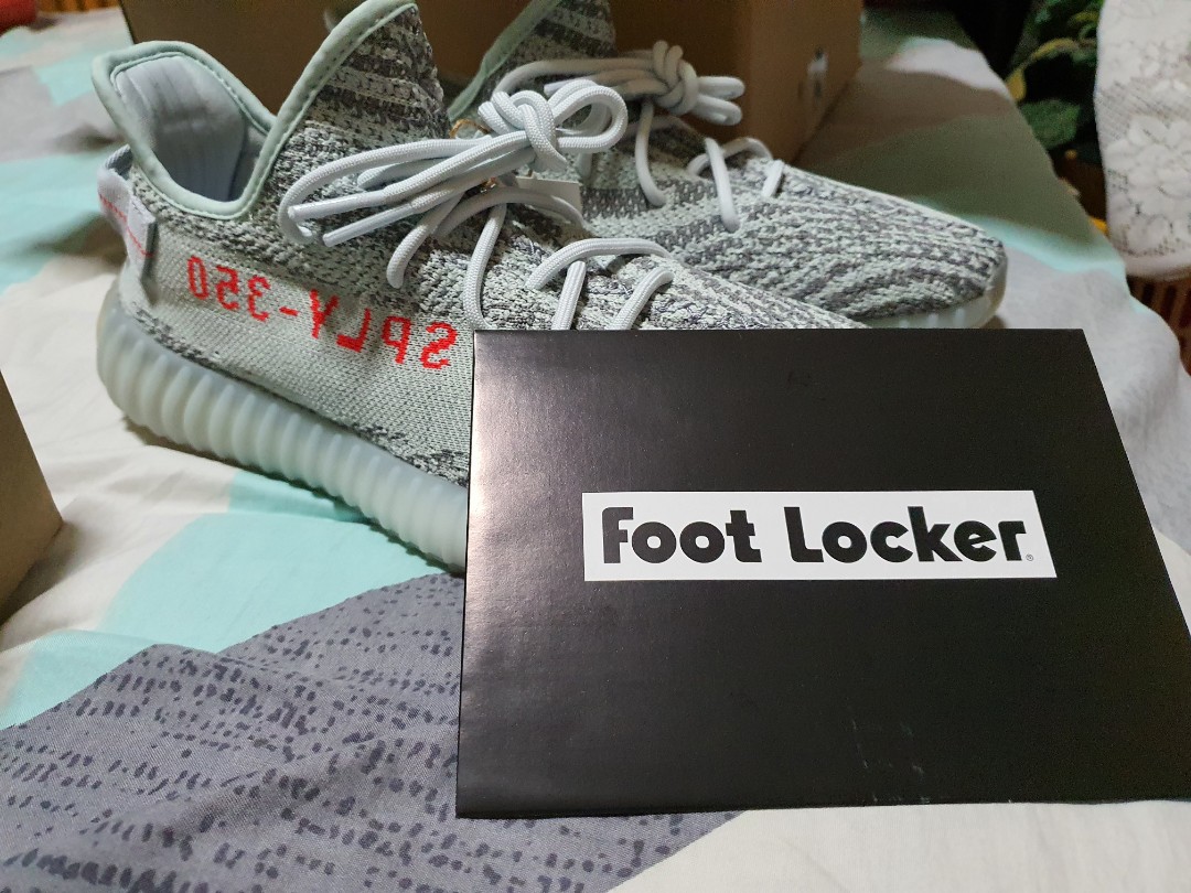 Yeezy blue tint best sale footlocker
