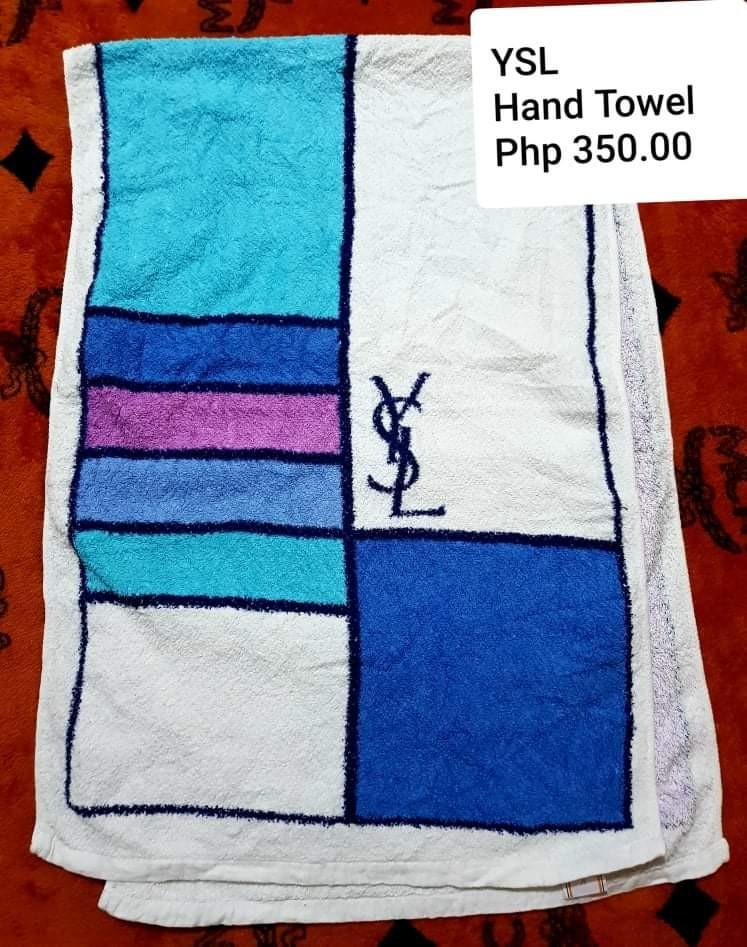 YSL YVES SAINT LAURENT HAND TOWEL Furniture Home Living Bedding Towels on Carousell