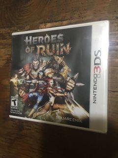 3DS game Heroes of Ruin sealed