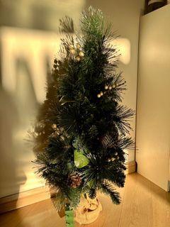 一米高聖誕樹(可三節式著燈)