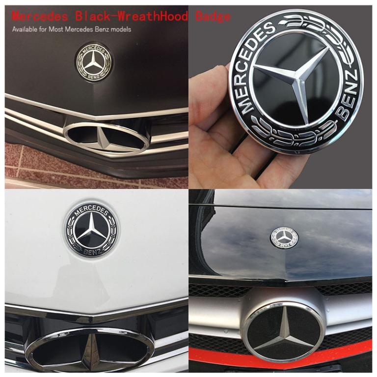 Mercedes Benz Boot rear model badge Carbon Fibre vinyl decal Sticker A B C E