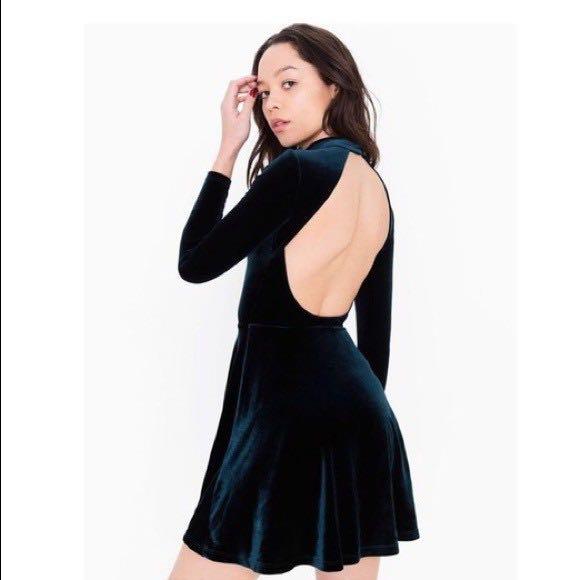 American apparel black skater dress clearance