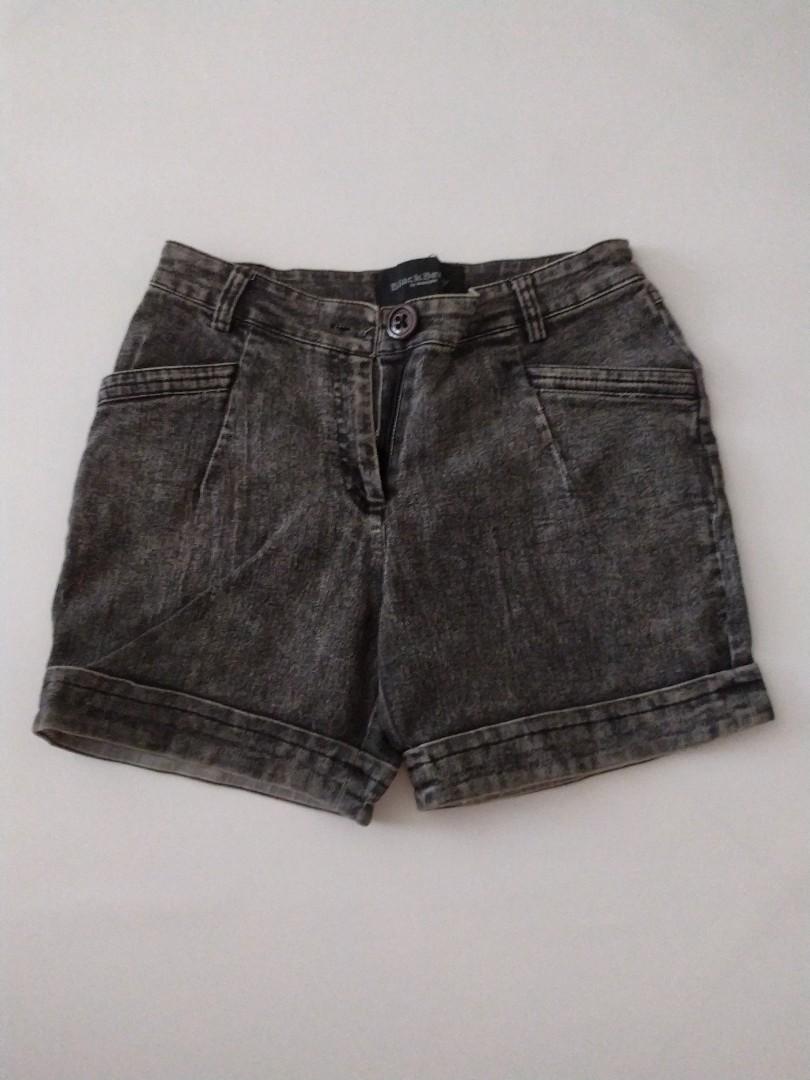 Black Denim Hotpants, Fesyen Wanita 