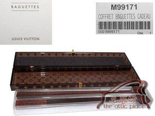 Louis Vuitton Chopsticks Set 25th Anniversary Novelty 2003 Japanese Rare  Limited
