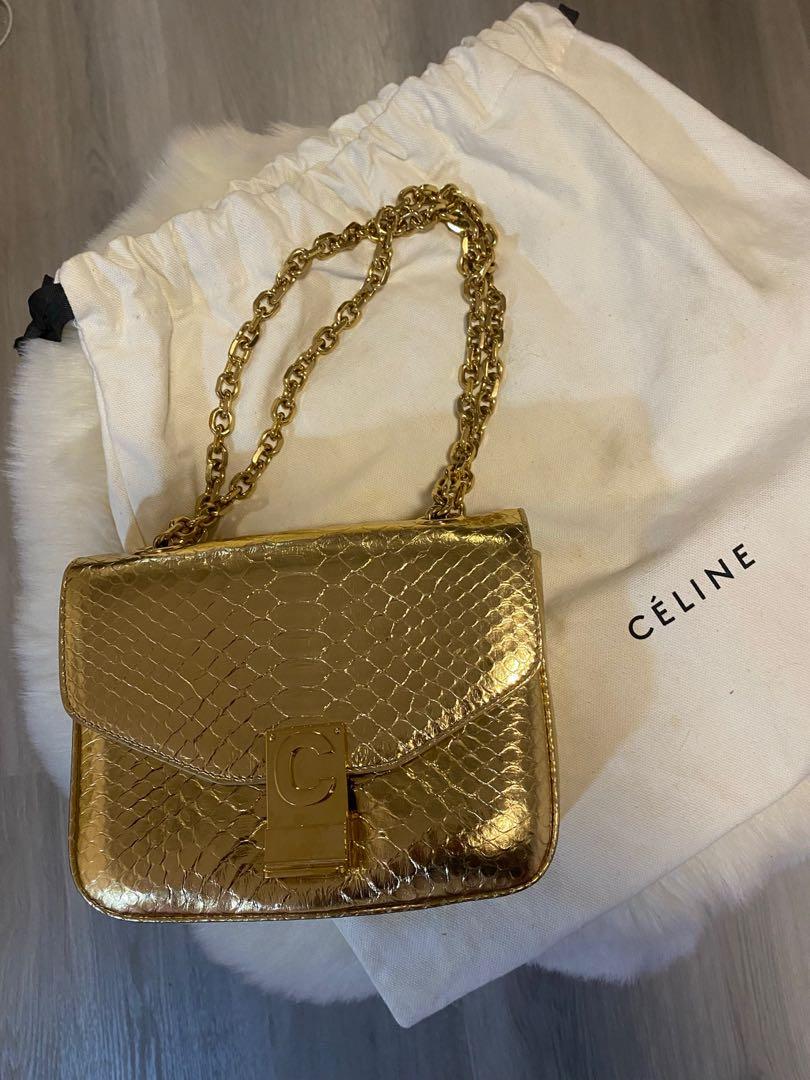 Celine store gold bag