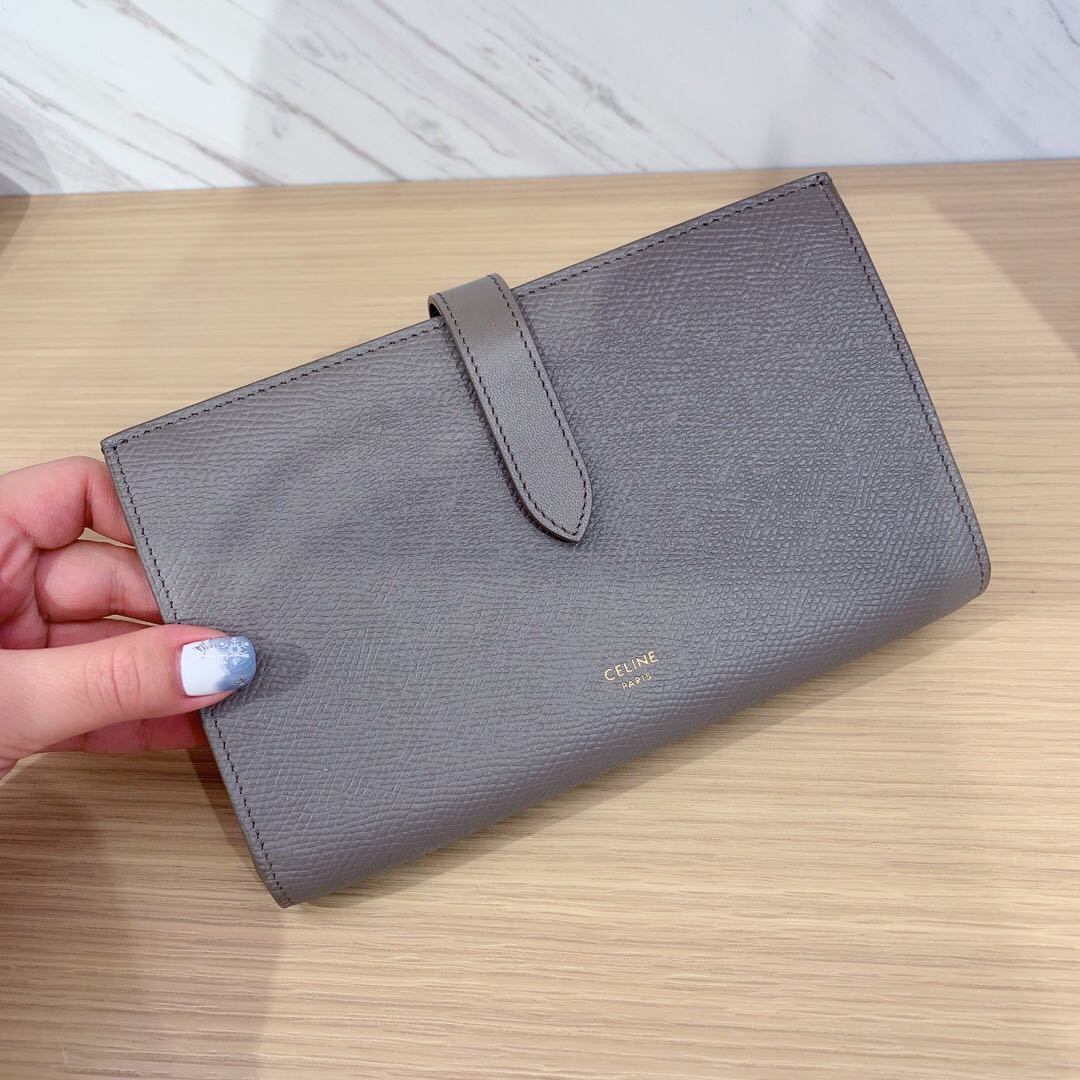 celine large strap wallet