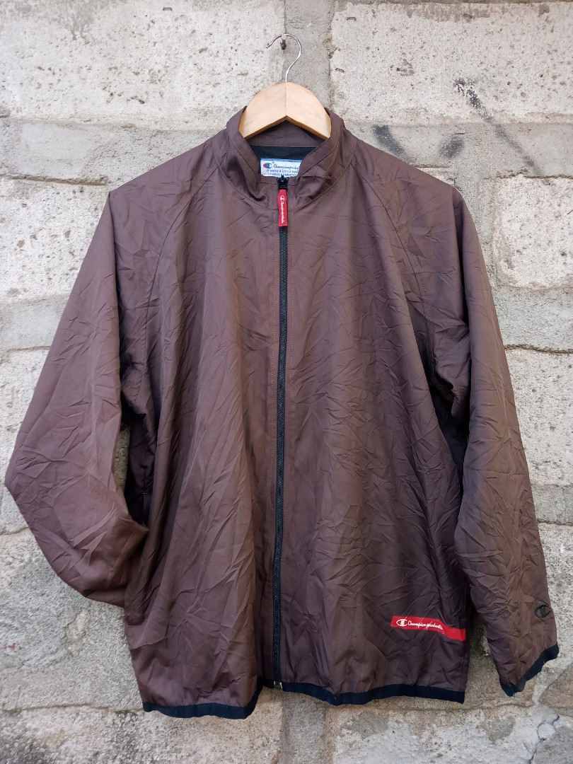Champion windbreaker mens brown Clearance
