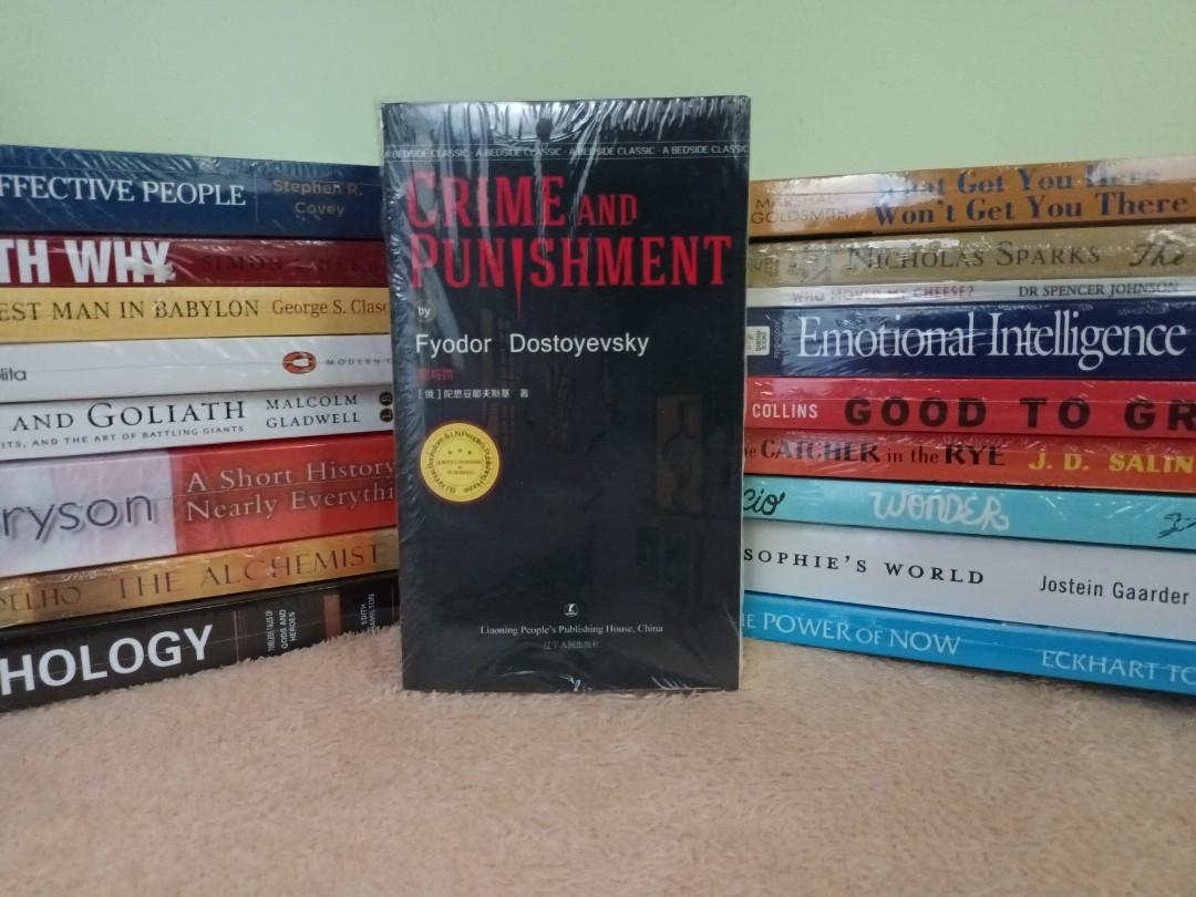 Crime and Punishment (Category: Storybooks) located in Mandaluyong City. Submitted by pattotie_bookshop (Listing ID 1116405672, Image 1). Description: Brand New Paperback "World Literary Masterpiece Collection: Crime and Punishment (Full Translation Illustrated Edition)" is one of Dostoevsky’s greatest representative works. A sign of maturity towards originality. After the work was published, it attracted widespread attention from the society and
