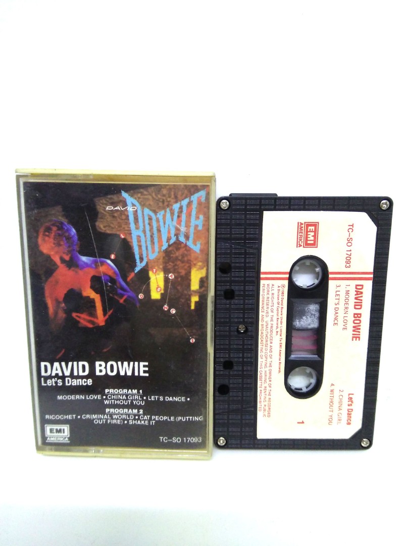 David Bowie Let S Dance Cassette Tape Cd Dvd Carousell