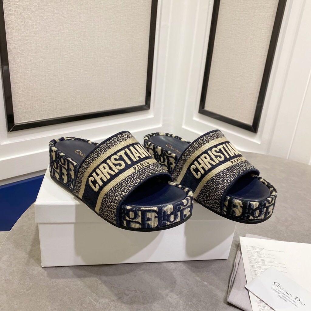 Dior wedge Women s Fashion Footwear Wedges on Carousell