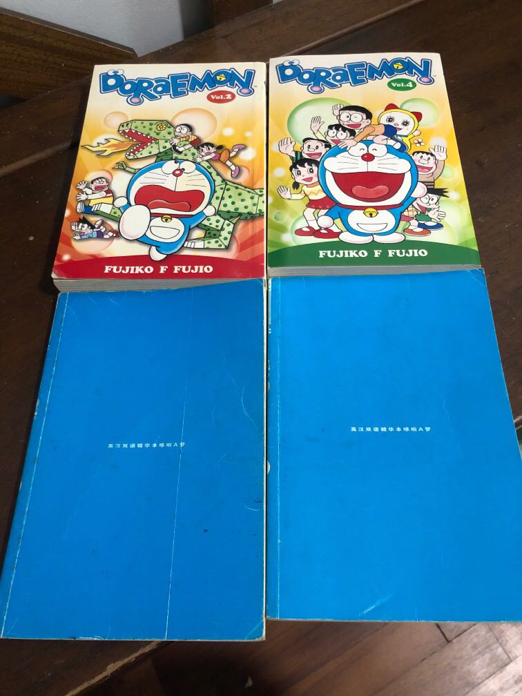 Doraemon - 2 English and 2 bilingual (English+Chinese), Hobbies & Toys ...