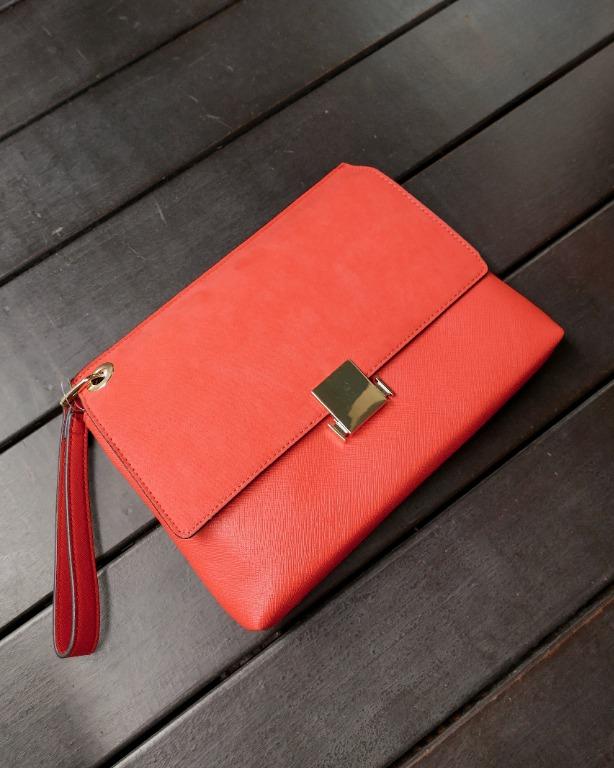 Dorothy Perkins Coral Clutch bag Women s Fashion Bags