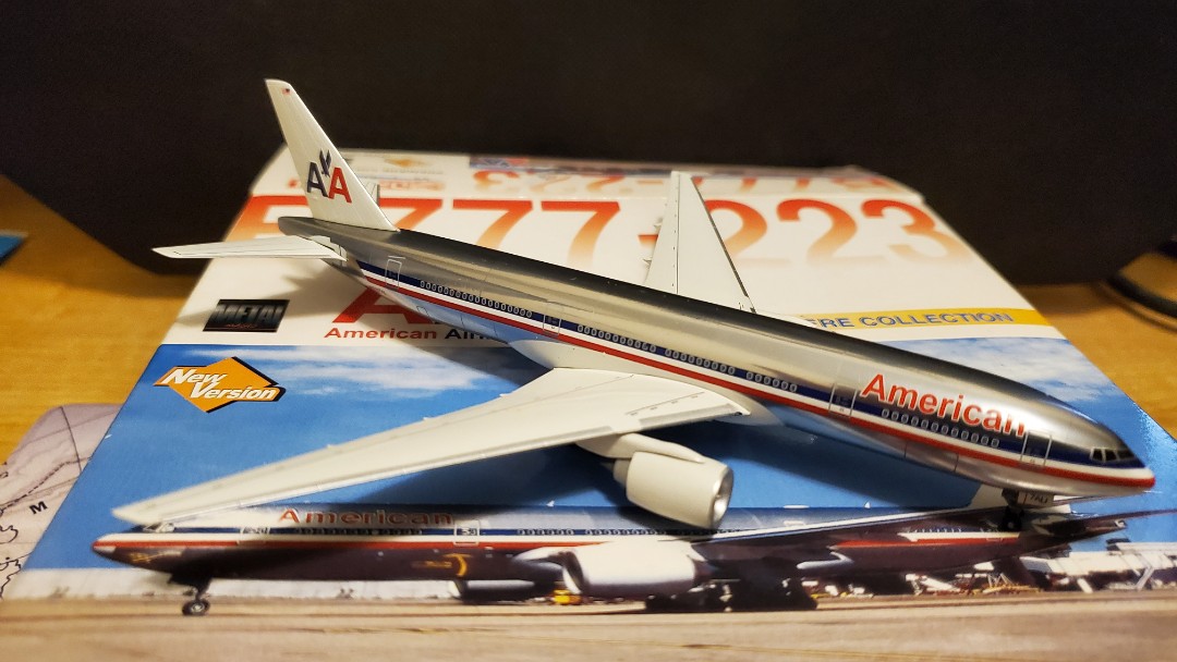 Dragon Wings 1:400 American Airlines AA B777-223, 興趣及遊戲, 玩具