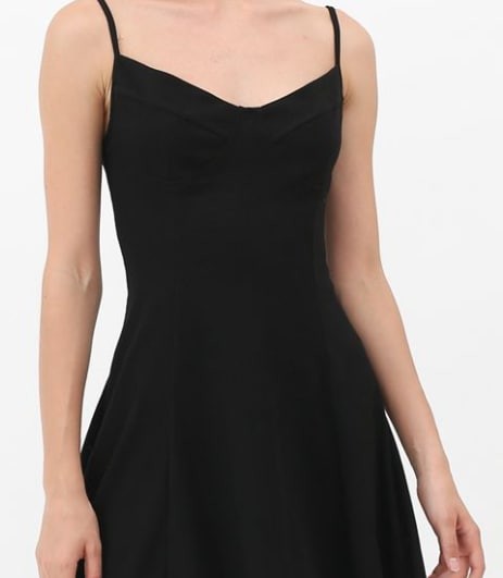 Black cami skater dress online