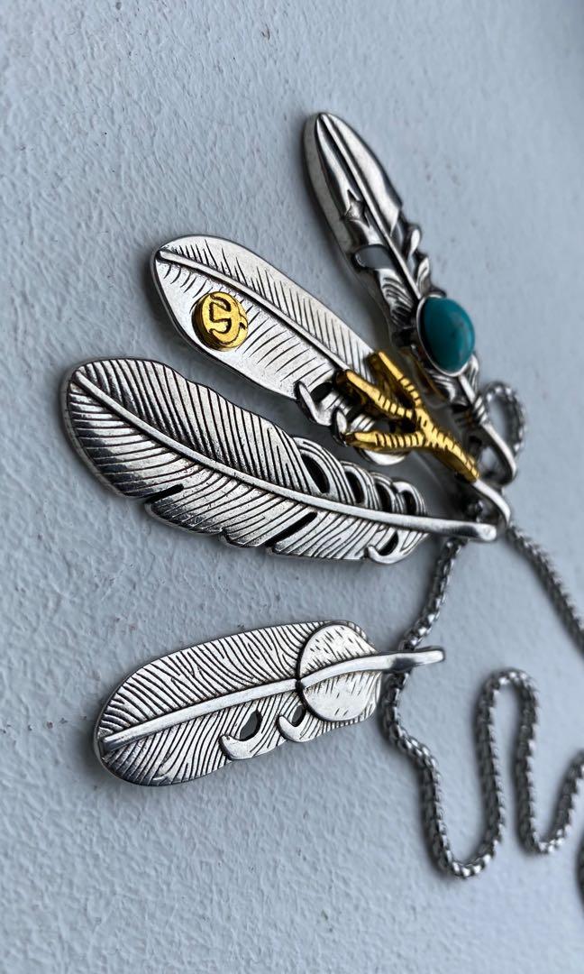 Feather necklace goros goyard