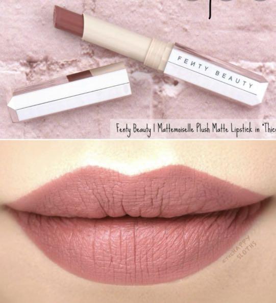Fenty Beauty mattemoiselle lipstick in thicc mini