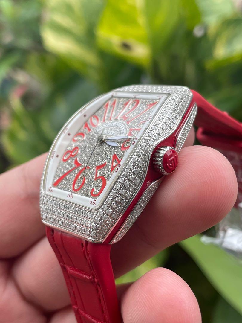Franck Muller Vanguard Ladies V32 Red Women s Fashion Watches