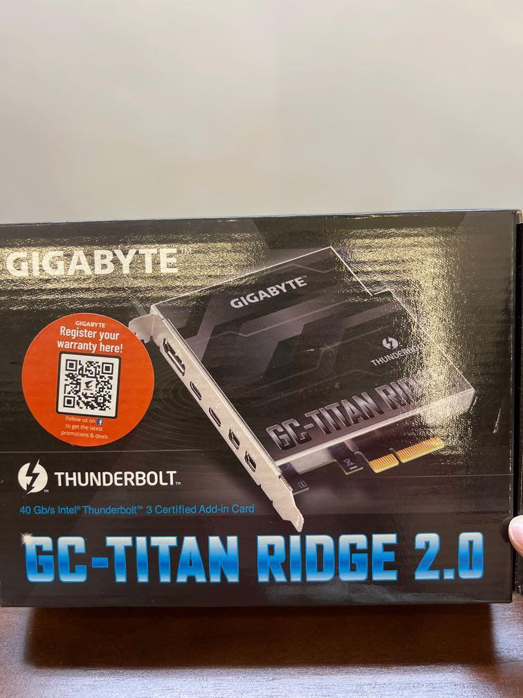 Gigabyte GCTitan Ridge 2.0 Thunderbolt PCIe, Computers & Tech, Parts