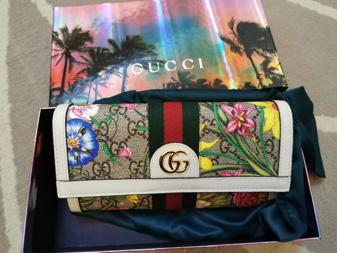 Gucci GG Flora Ophidia Continental Wallet Women s Fashion Bags