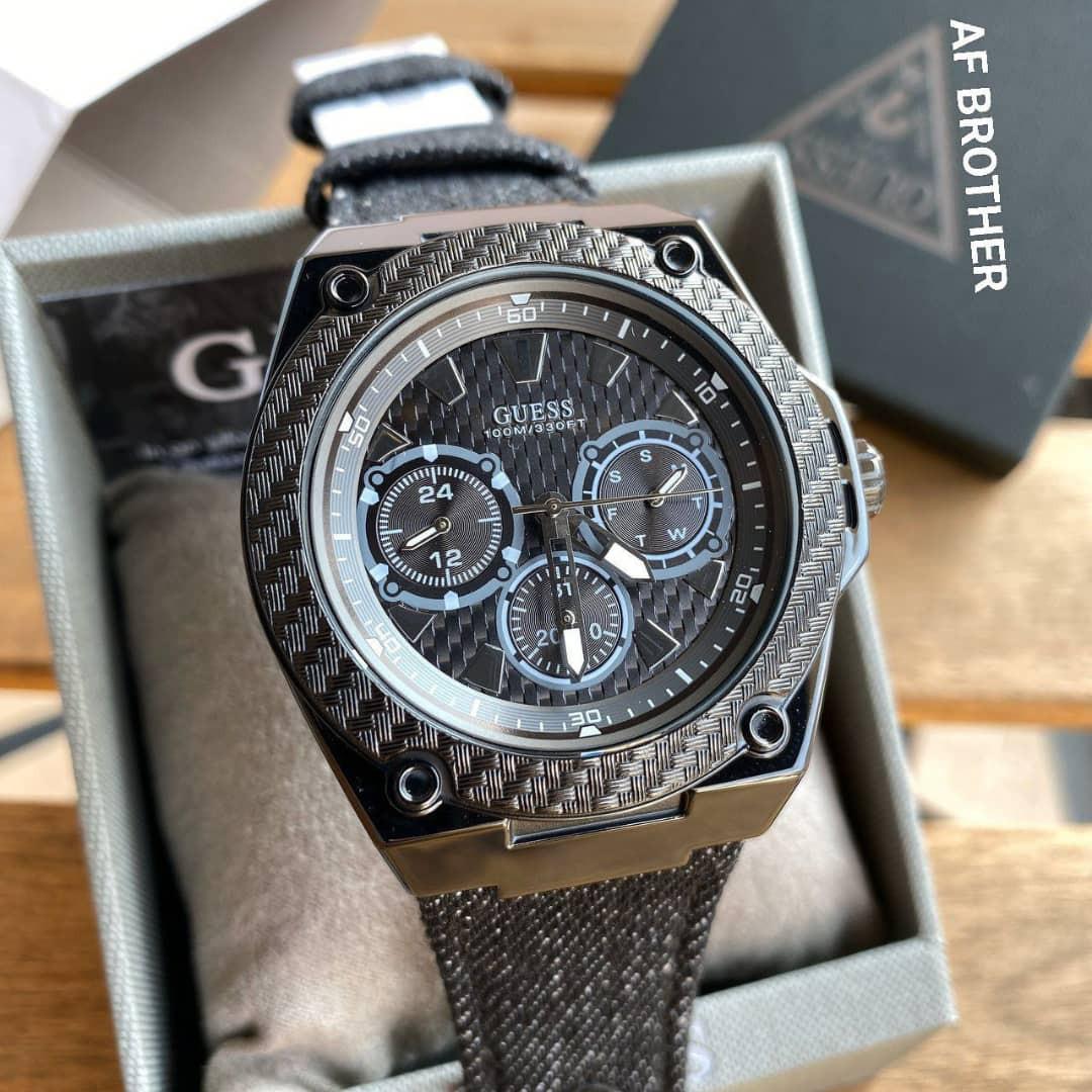 Guess watch sales carbon fiber