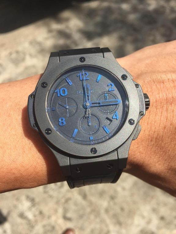 Hublot big bang all black blue online
