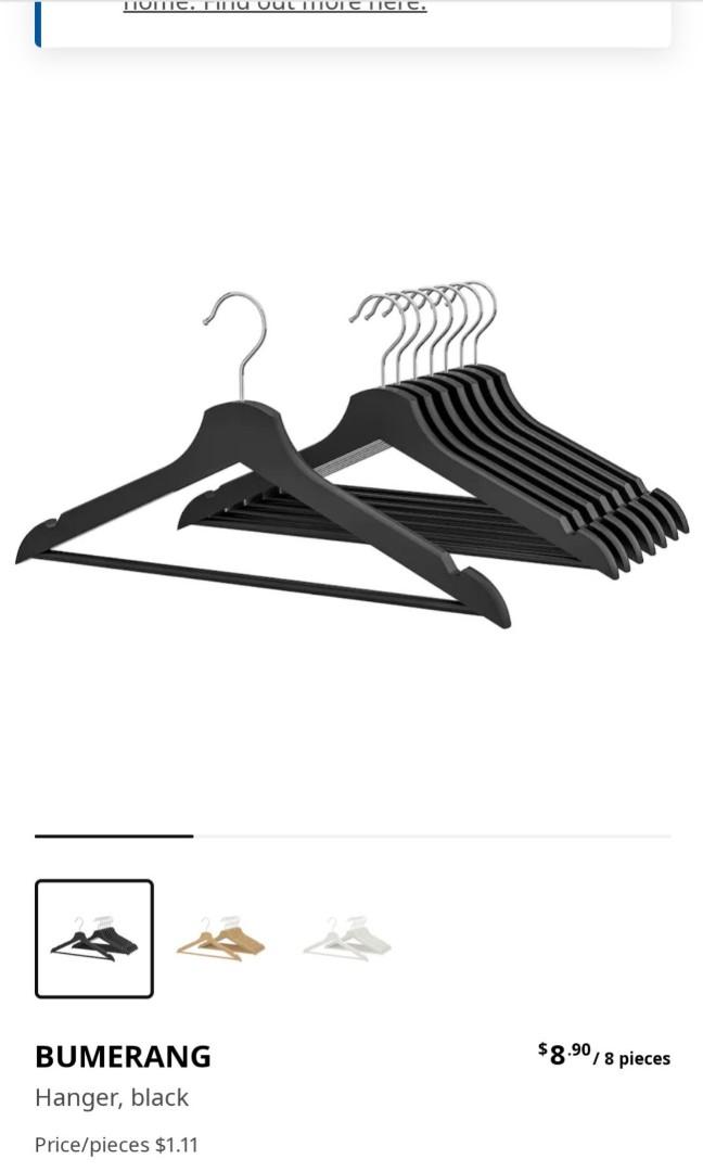 Ikea wooden shop clothes hangers