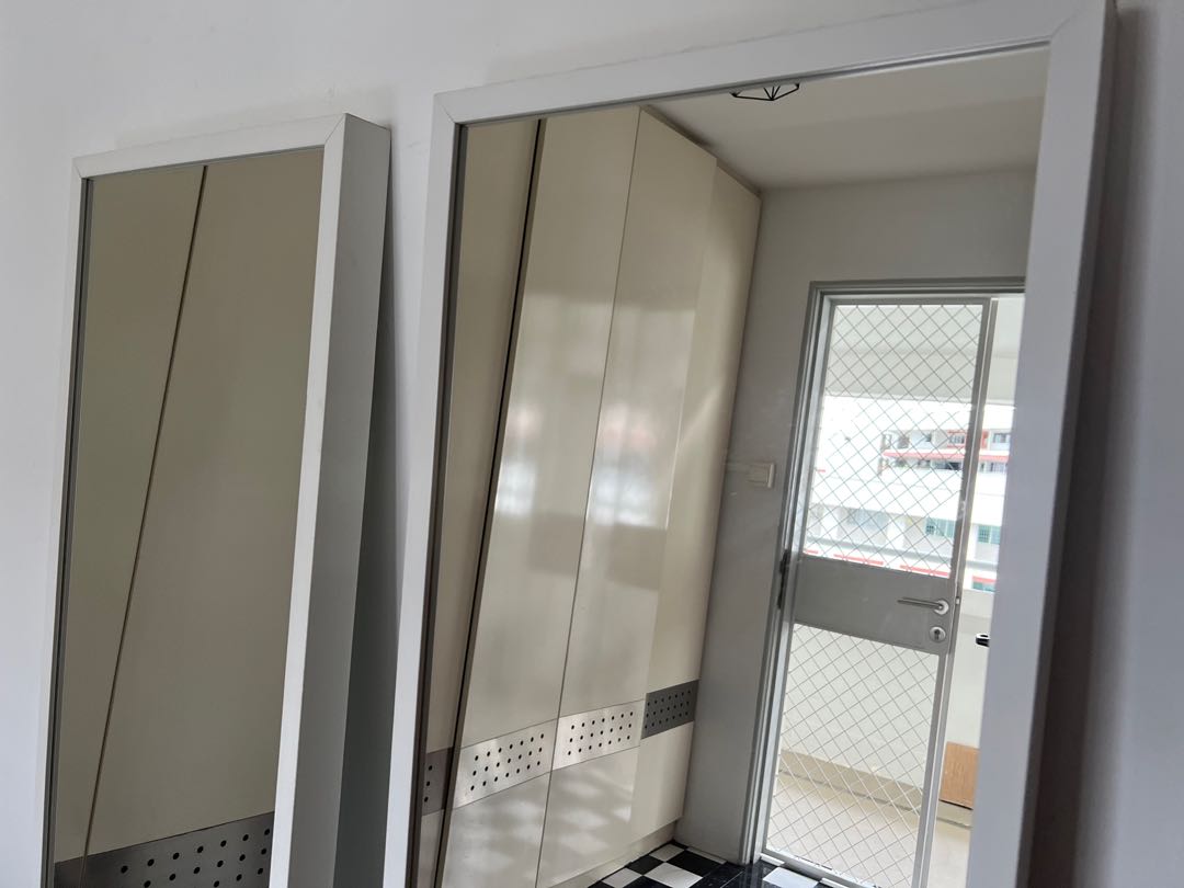 IKEA Stave Full Length Mirror White, Furniture & Home Living, Furniture