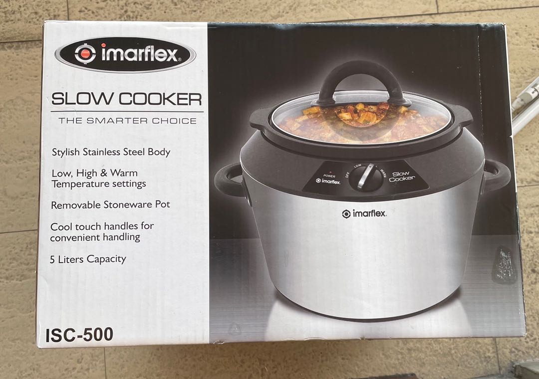Imarflex Slow Cooker 5 liters, TV & Home Appliances, Kitchen Appliances