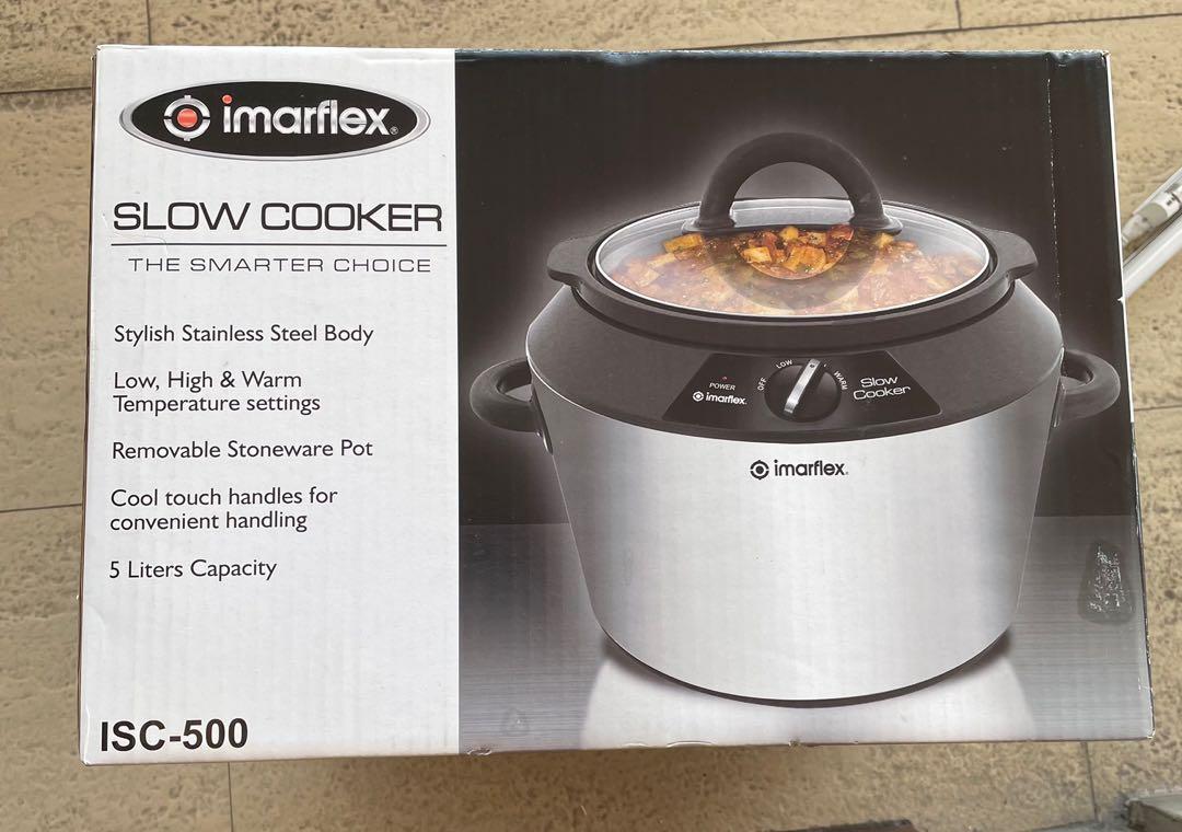 Imarflex Slow Cooker 5 liters, TV & Home Appliances, Kitchen Appliances