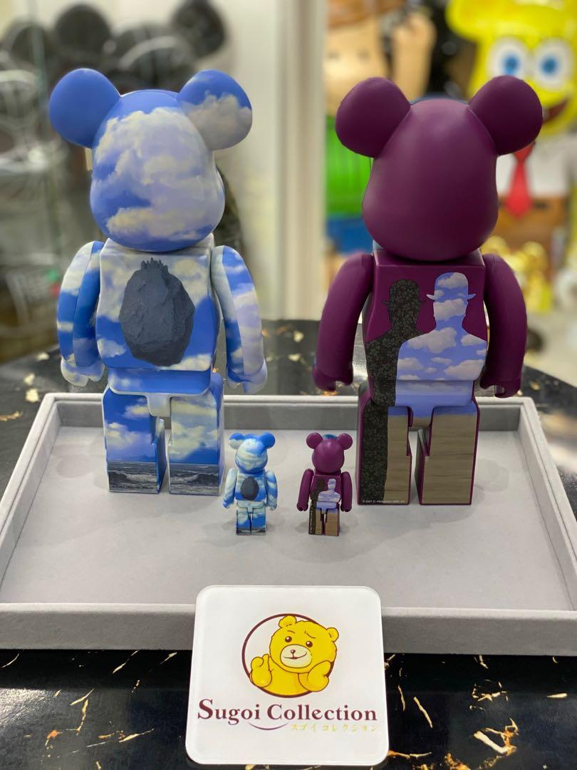 [Sales! In Stock] BE@RBRICK x Rene Magritte 100%+400% set “L’oiseau de ciel  1965/La belle societe 1965” bearbrick