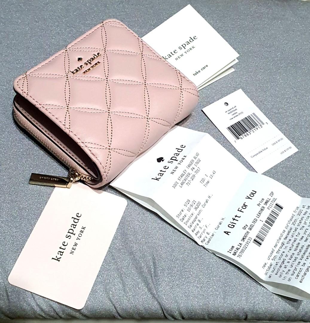 KATE SPADE Natalia Small Zip Wallet, Women's Fashion, Bags & Wallets,  Purses & Pouches on Carousell