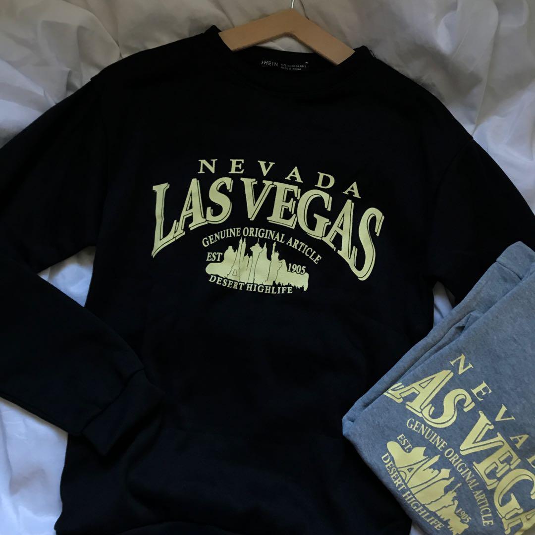 Las Vegas Black Pullover Sweater Women S Fashion Coats Jackets And Outerwear On Carousell
