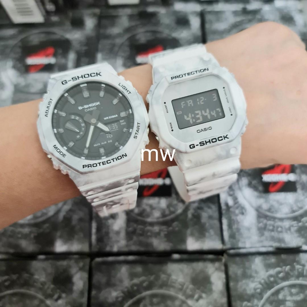Latest original Casio couple lover pair g shock with limited edition gae 2100gc dw 5600gc gift brand new