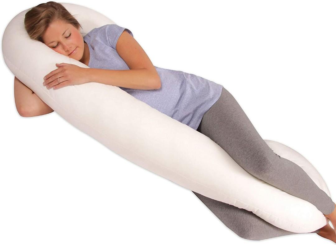 Leachco Snoogle Total Body Pillow, Ivory, Babies & Kids, Maternity Care