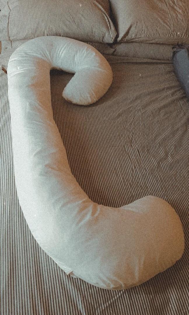 Leachco Snoogle Total Body Pillow, Ivory, Babies & Kids, Maternity Care