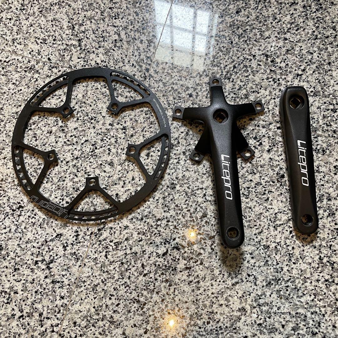 Litepro Crankset Square Taper, Sports Equipment, Bicycles & Parts