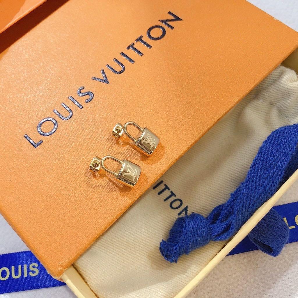 Buy [Used] LOUIS VUITTON Bookle Dreil Lockit Earrings GP Plated
